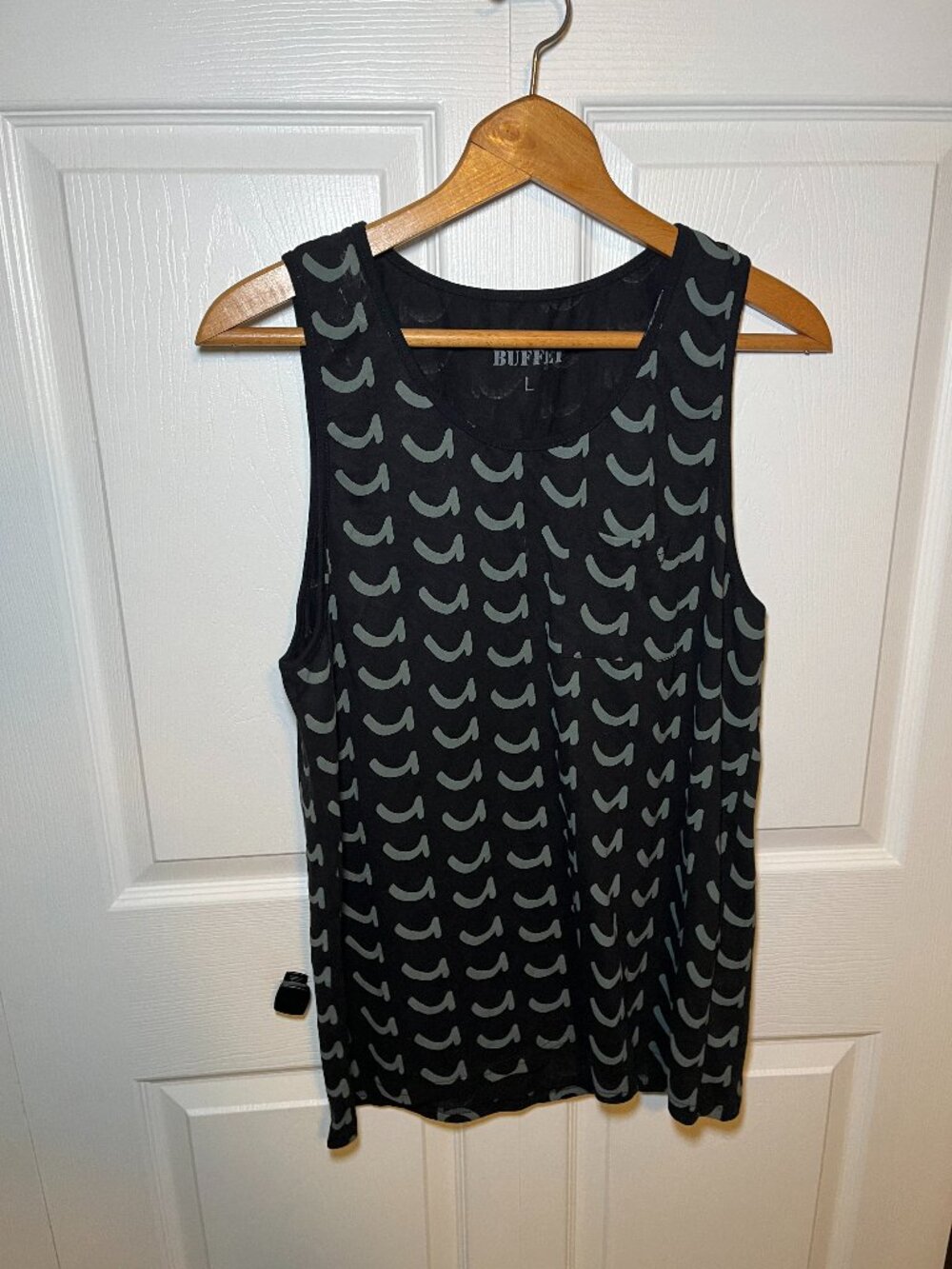 Gorilla Buffet Tank Top Men’s Large Black Graphic